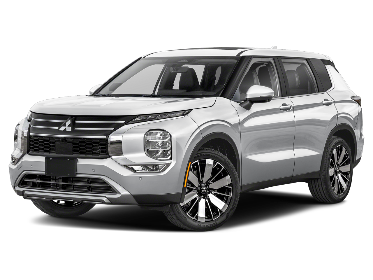 2026 Mitsubishi Outlander SE in Alloy Silver Metallic — front three-quarter view
