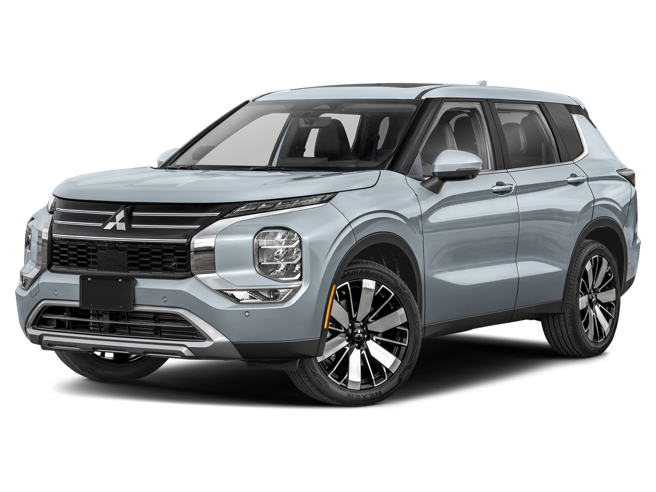 2026 Mitsubishi Outlander SE in Moonstone Gray Metallic — front three-quarter view