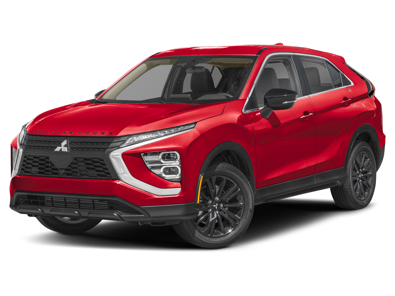 2026 Mitsubishi Eclipse Cross LE in Red Diamond — front three-quarter view